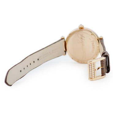 腕時計 ハリーウィンストン Harry Winston プルミエール レース 31mm PRNQHM31RR002 クオーツ レディース K18RG無垢 純正ダイヤ シェル