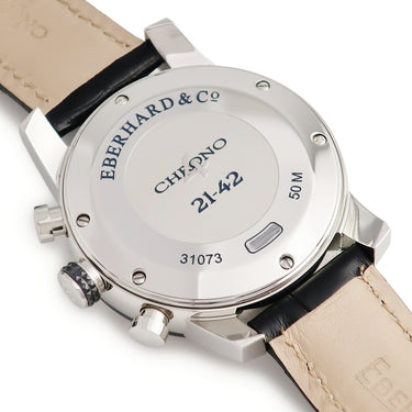 腕時計 エベラール Eberhard クロノ4 21-42 31073.CN CP 自動巻き メンズ クロノグラフ デイト タキメーター スモールセコンド