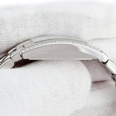 腕時計 ハリーウィンストン Harry Winston アヴェニュー C ミニ ムーンフェイズ AVCQMP16WW008 クオーツ レディース K18WG無垢 純正ダイヤ