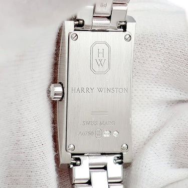 腕時計 ハリーウィンストン Harry Winston アヴェニュー C ミニ ムーンフェイズ AVCQMP16WW008 クオーツ レディース K18WG無垢 純正ダイヤ