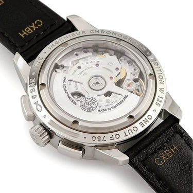 腕時計 IWC IWC インヂュニア クロノグラフ W125 IW380701 自動巻き メンズ シルバー スモールセコンド デイト 限定