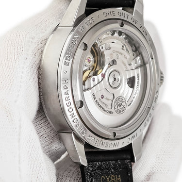 腕時計 IWC IWC インヂュニア クロノグラフ W125 IW380701 自動巻き メンズ シルバー スモールセコンド デイト 限定
