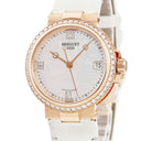 腕時計 ブレゲ BREGUET マリーン レディ 9518 9518BR/52/584 D000 自動巻き レディース 新品同様 K18RG無垢 純正ダイヤ 白 シェル