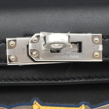 エルメス HERMES ミニケリードゥ シュヴァル ド ボワ ノワール ブラック カーフ ヴォータデラクト 2WAYバッグ シルバー金具 新品 未使用 馬 2025年製