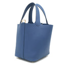 エルメス HERMES ピコタンロック 18 PM ブルータイ トリヨンクレマンス ハンドバッグ シャンパンゴールド金具 新品 未使用 2025年製