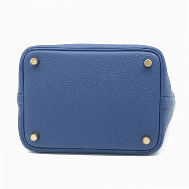 エルメス HERMES ピコタンロック 18 PM ブルータイ トリヨンクレマンス ハンドバッグ シャンパンゴールド金具 新品 未使用 2025年製