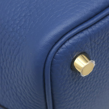 エルメス HERMES ピコタンロック 18 PM ブルータイ トリヨンクレマンス ハンドバッグ シャンパンゴールド金具 新品 未使用 2025年製