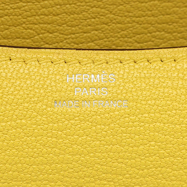 エルメス HERMES コンスタンス3 ミニ ミロワール ジョーヌナプル シェーブル ショルダーバッグ シルバー金具 新品 未使用 黄色 2025年製