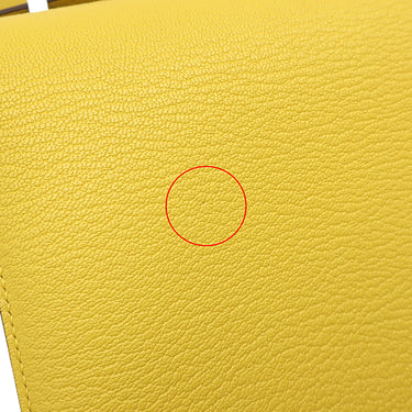 エルメス HERMES コンスタンス3 ミニ ミロワール ジョーヌナプル シェーブル ショルダーバッグ シルバー金具 新品 未使用 黄色 2025年製