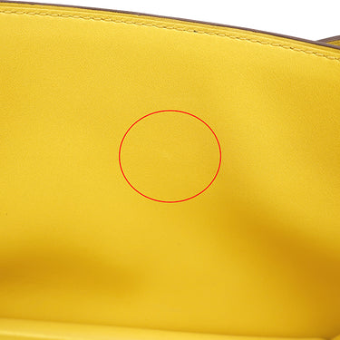 エルメス HERMES コンスタンス3 ミニ ミロワール ジョーヌナプル シェーブル ショルダーバッグ シルバー金具 新品 未使用 黄色 2025年製