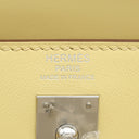 エルメス HERMES ケリー25 内縫い ジョーヌプッサン ヴォースイフト 2WAYバッグ シルバー金具 ショルダー