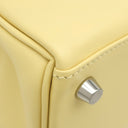 エルメス HERMES ケリー25 内縫い ジョーヌプッサン ヴォースイフト 2WAYバッグ シルバー金具 ショルダー