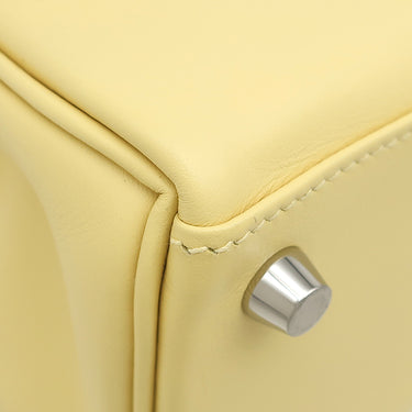 エルメス HERMES ケリー25 内縫い ジョーヌプッサン ヴォースイフト 2WAYバッグ シルバー金具 ショルダー