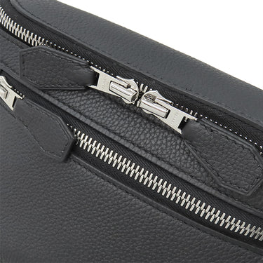 エルメス HERMES シティスライド クロス PM ブラック エバーカラー ウエストバッグ シルバー金具 ボディバッグ