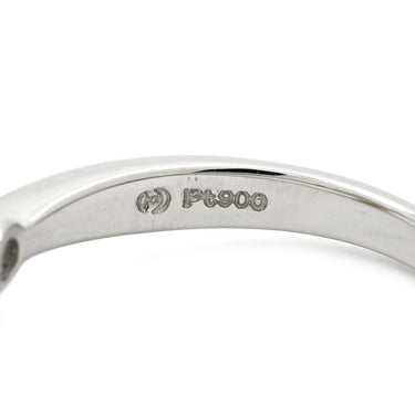 タサキ TASAKI あこやパール ダイヤ パールホワイト×プラチナシルバー Pt900 パール ダイヤモンド リング 指輪 白 TASAKI プラチナ900 9.5号