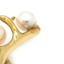 ミキモト MIKIMOTO あこやパール ツリーモチーフ パールホワイト×イエローゴールド K18YG パール ブローチ 12P 真珠 白