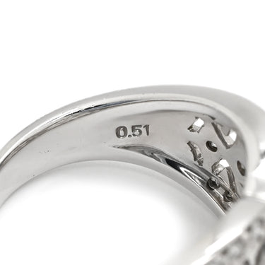 タサキ TASAKI エタニティ ダイヤモンド プラチナシルバー Pt900 ダイヤモンド リング 指輪 ブリリアントカット デザインリング プラチナ 11.5号