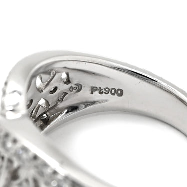 タサキ TASAKI エタニティ ダイヤモンド プラチナシルバー Pt900 ダイヤモンド リング 指輪 ブリリアントカット デザインリング プラチナ 11.5号