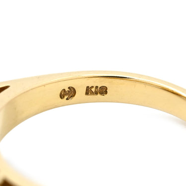 タサキ TASAKI 白蝶パール 12.8ｍｍ ダイヤモンド ゴールド×イエローゴールド K18YG パール ダイヤモンド リング 指輪 TASAKI 真珠 大粒 Au750 18K 18金 YG 11.5号
