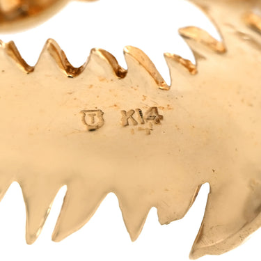 タサキ TASAKI あこやパール ルビー デザイン ホワイトゴールド×レッド×ピンクゴールド K14PG パール ルビー ブローチ リーフ 実 植物 14K 真珠 ラウンドシェイプ