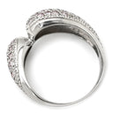 ノンブランド NON BRAND ピンクダイヤモンド 0.50ct デザインリング ピンク×プラチナシルバー Pt900 ピンクダイヤモンド リング 指輪 パヴェ プラチナ900 12号