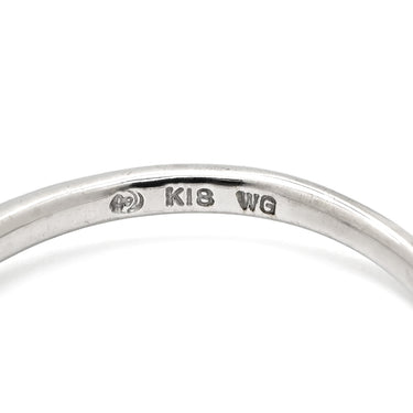 タサキ TASAKI ダイヤモンド ホワイトゴールド Pt900 ダイヤモンド リング 指輪 TASAKI 18K 750 WG 1石 1粒 12号
