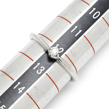 タサキ TASAKI ダイヤモンド ホワイトゴールド Pt900 ダイヤモンド リング 指輪 TASAKI 18K 750 WG 1石 1粒 12号