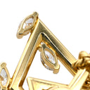 ウォルサム WALTHAM スウィング ダイヤ デザインペンダント ホワイトゴールド K18YG ダイヤモンド ネックレス 18K 750 YG ダイヤ スイング ひし形