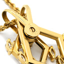 ウォルサム WALTHAM スウィング ダイヤ デザインペンダント ホワイトゴールド K18YG ダイヤモンド ネックレス 18K 750 YG ダイヤ スイング ひし形