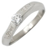 ヴァンドーム青山 VENDOME AOYAMA ダイヤ 0.19ct プラチナシルバー Pt1000 ダイヤモンド リング 指輪 一石 1粒 プラチナ1000 ホールマーク True Blueの刻印あり 12号