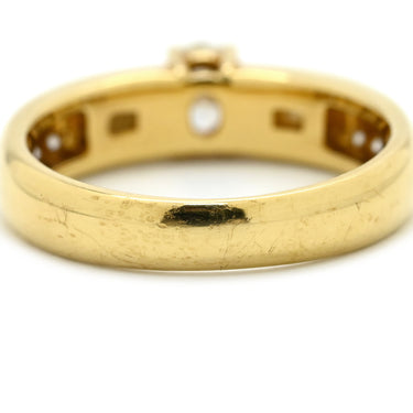 タサキ TASAKI ダイヤ シェル デザインリング ホワイト×イエローゴールド K18YG ダイヤモンド パール リング 指輪 TASAKI Au750 18K 18金 オーバルブリリアントカット 10.5号