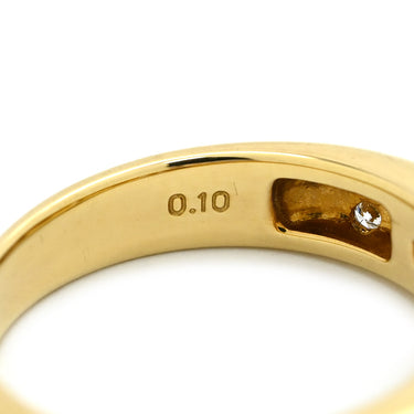 タサキ TASAKI ダイヤ シェル デザインリング ホワイト×イエローゴールド K18YG ダイヤモンド パール リング 指輪 TASAKI Au750 18K 18金 オーバルブリリアントカット 10.5号