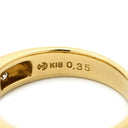 タサキ TASAKI ダイヤ シェル デザインリング ホワイト×イエローゴールド K18YG ダイヤモンド パール リング 指輪 TASAKI Au750 18K 18金 オーバルブリリアントカット 10.5号