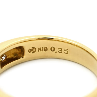 タサキ TASAKI ダイヤ シェル デザインリング ホワイト×イエローゴールド K18YG ダイヤモンド パール リング 指輪 TASAKI Au750 18K 18金 オーバルブリリアントカット 10.5号