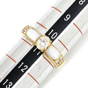 タサキ TASAKI ダイヤ シェル デザインリング ホワイト×イエローゴールド K18YG ダイヤモンド パール リング 指輪 TASAKI Au750 18K 18金 オーバルブリリアントカット 10.5号
