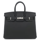 エルメス HERMES バーキン25 ブラック トゴ ハンドバッグ シルバー金具 新品 未使用 黒 2025年製