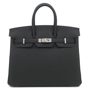 エルメス HERMES バーキン25 ブラック トゴ ハンドバッグ シルバー金具 新品 未使用 黒 2025年製