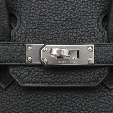 エルメス HERMES バーキン25 ブラック トゴ ハンドバッグ シルバー金具 新品 未使用 黒 2025年製
