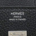エルメス HERMES バーキン25 ブラック トゴ ハンドバッグ シルバー金具 新品 未使用 黒 2025年製