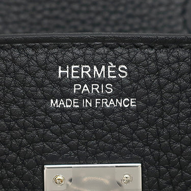 エルメス HERMES バーキン25 ブラック トゴ ハンドバッグ シルバー金具 新品 未使用 黒 2025年製