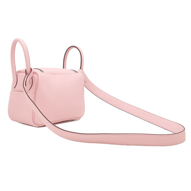 エルメス HERMES リンディ 2 ミニ ヴェルソ ローズサクラ×グリペール トリヨンクレマンス ショルダーバッグ シルバー金具 新品 未使用 2025年製