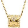 ヴァンクリーフアーペル Van Cleef & Arpels ペルレ クローバー ダイヤ VCARO3YG00・VCARO3YJ00 イエローゴールド K18YG ダイヤモンド ネックレス Au750 18K YG 別売フォルサチェーン