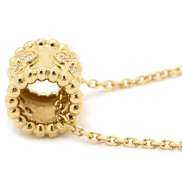 ヴァンクリーフアーペル Van Cleef & Arpels ペルレ クローバー ダイヤ VCARO3YG00・VCARO3YJ00 イエローゴールド K18YG ダイヤモンド ネックレス Au750 18K YG 別売フォルサチェーン