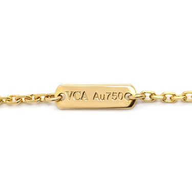 ヴァンクリーフアーペル Van Cleef & Arpels ペルレ クローバー ダイヤ VCARO3YG00・VCARO3YJ00 イエローゴールド K18YG ダイヤモンド ネックレス Au750 18K YG 別売フォルサチェーン