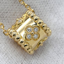 ヴァンクリーフアーペル Van Cleef & Arpels ペルレ クローバー ダイヤ VCARO3YG00・VCARO3YJ00 イエローゴールド K18YG ダイヤモンド ネックレス Au750 18K YG 別売フォルサチェーン