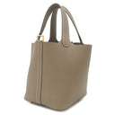 エルメス HERMES ピコタンロック 18 PM エトゥープ トリヨンクレマンス ハンドバッグ ゴールド金具 新品 未使用 グレージュ 2026年製