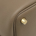 エルメス HERMES ピコタンロック 18 PM エトゥープ トリヨンクレマンス ハンドバッグ ゴールド金具 新品 未使用 グレージュ 2026年製