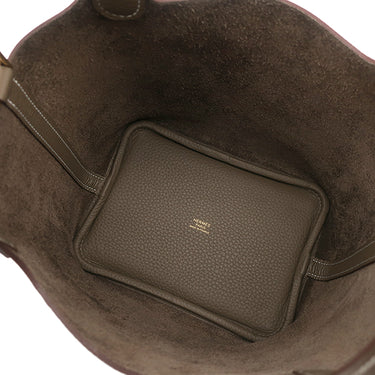 エルメス HERMES ピコタンロック 18 PM エトゥープ トリヨンクレマンス ハンドバッグ ゴールド金具 新品 未使用 グレージュ 2026年製