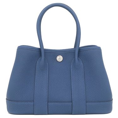 エルメス HERMES ネオ ガーデン23 ブルータイ トゴ ハンドバッグ シルバー金具 新品 未使用 青 2025年製