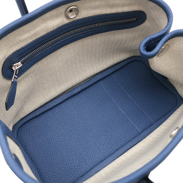 エルメス HERMES ネオ ガーデン23 ブルータイ トゴ ハンドバッグ シルバー金具 新品 未使用 青 2025年製